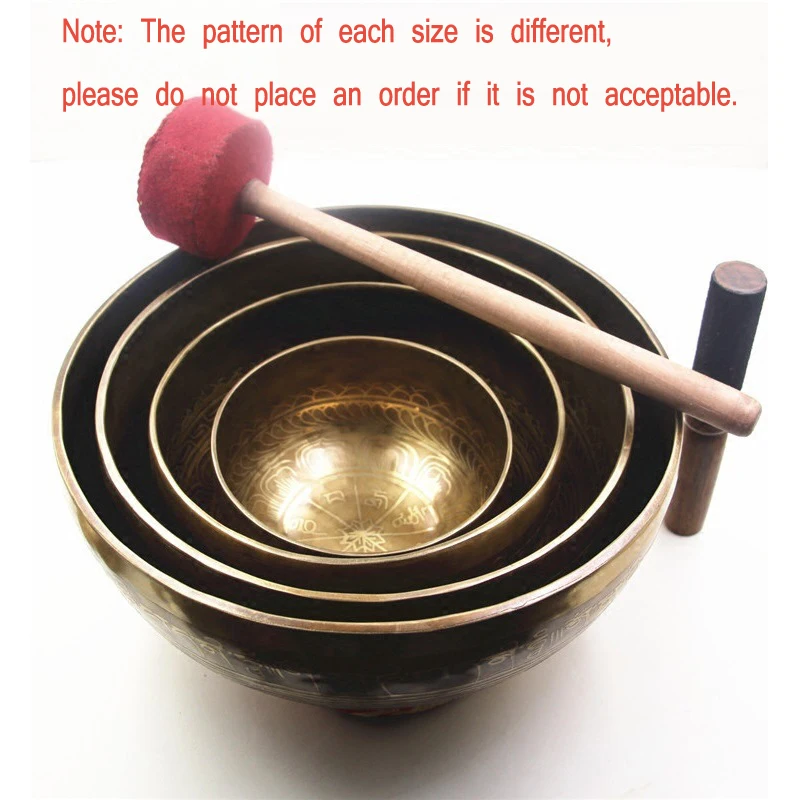 7 Размеры из Непала Тибета петь чаши Гималайский буддийские Йога Поющая чаша для