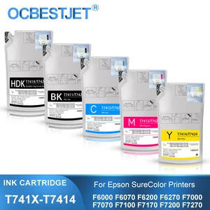 1000 мл T7411 T7414 T741X чернил пакеты краситель сублимационные чернила пакет для Epson SureColor F6000 F6070 F6200 F6270 F7000 F7200 F7270 F9200