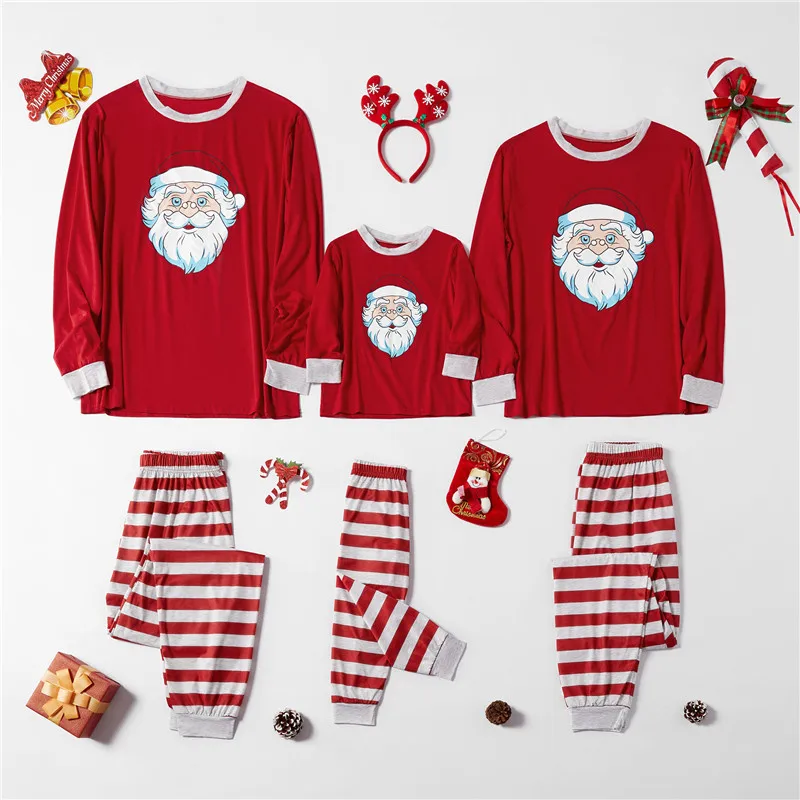 Christmas Pajamas Family Clothing Family Matching Mother Daughter Father Son Clothes Family Clothing Sets New Year C0630