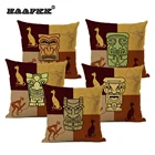 Модные искусственные, высококачественные льняные подушки, ретро дизайн, диван для гостиной, художественное украшение, африканская культура