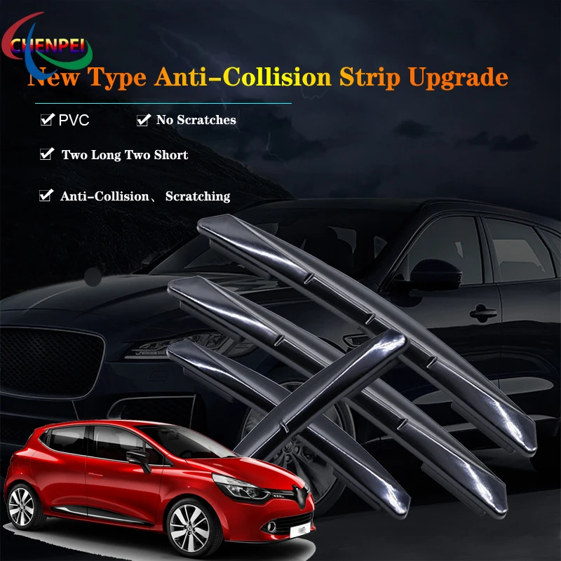 

Противоударная полоса для дверей, 4 шт., защита от царапин, бампер, Защита краев автомобильной двери для серии Renault, аксессуары для украшения ...