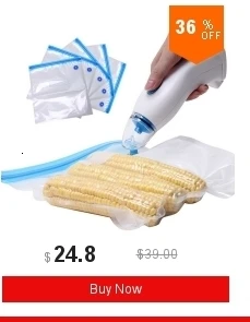 Вакуумный упаковщик, вакуумные пакеты для хранения продуктов с насосом, Многоразовые Пакеты для еды, кухонный Органайзер(содержащий 5 шт пакетов), вакуумный насос
