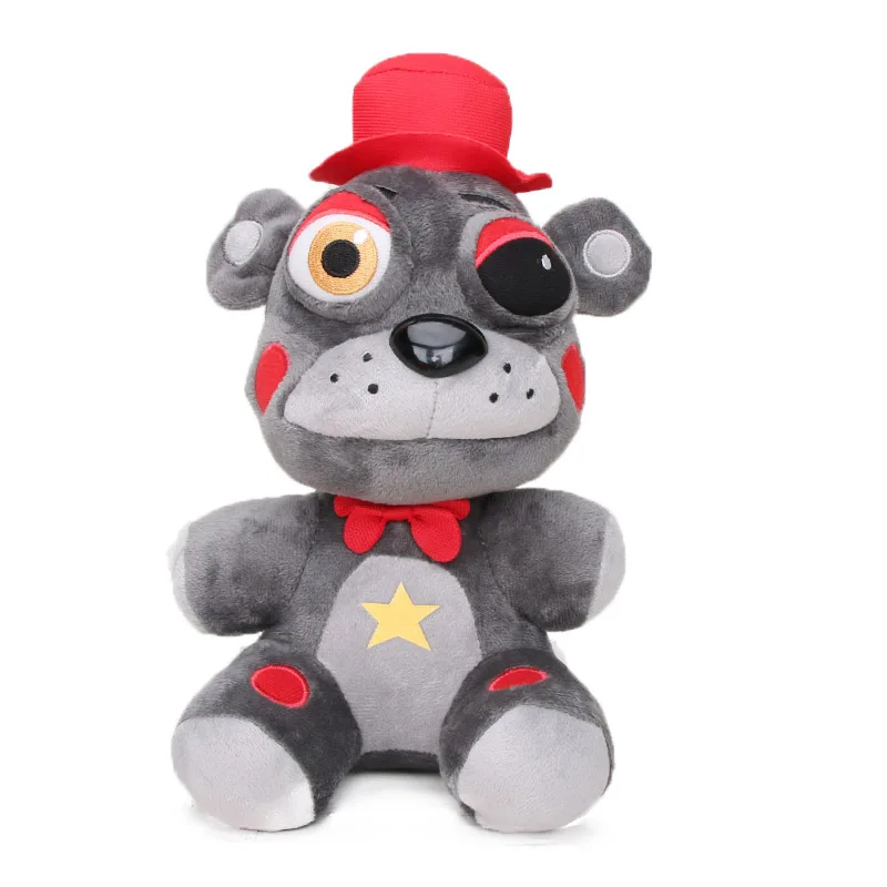 5292 grey 25cm 15 см-45 см Five Nights at Freddy's плюшевые игрушки FNAF кошмар красный Foxy Freddy Fazbear плюшевый брелок-подвеска мягкая кукла - Цвет: 5292 grey 25cm