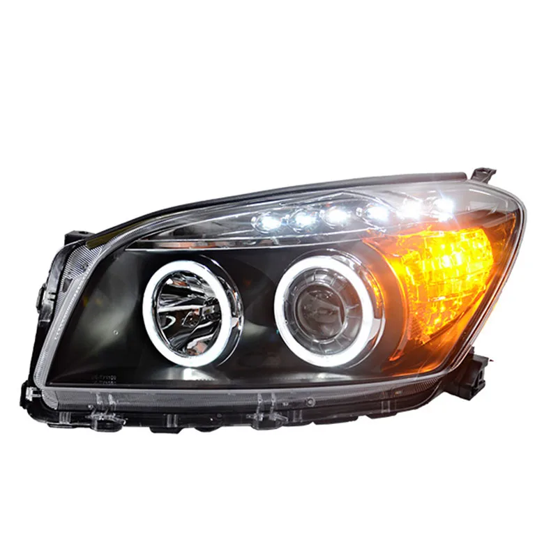 Изменение светодиодный глаза ангела апертура объектива фара в сборе для Toyota RAV 4