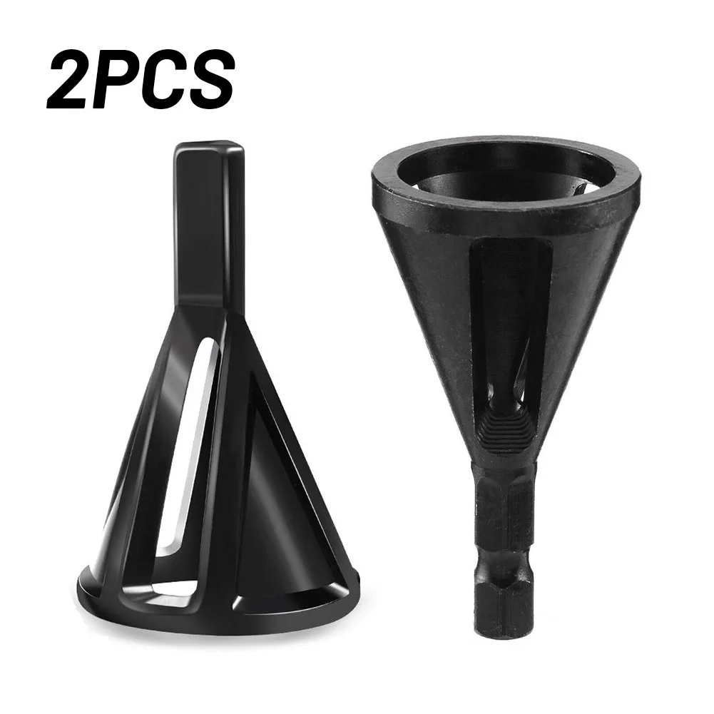 

2pcs/Set Chamfer Tool Bit Burr Chamfer Deburring External Remove Repair