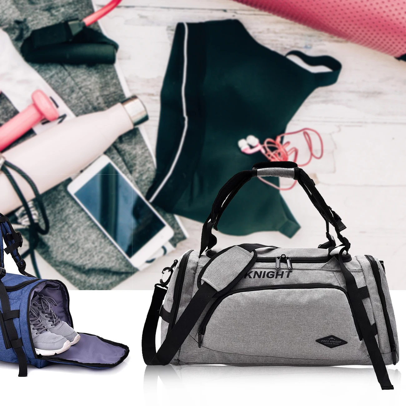 

Backpack Gym Duffle Bag Sport Basketball Backpack Sportsbag for Women Fitness Lovers Travel Mochila Yoga Shoulder Bag