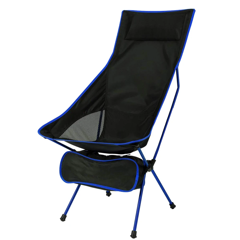 HooRu пляжный походный стул со спинкой складной для рыбалки кресло отдыха легкий