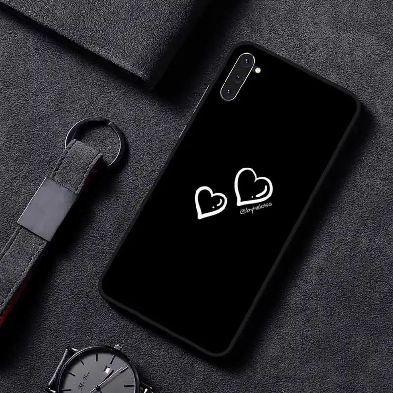 Чехол для телефона lack С Простыми линиями и сердечками Samsung galaxy A S note 6 7 8 9 10 20 30 50 51 70