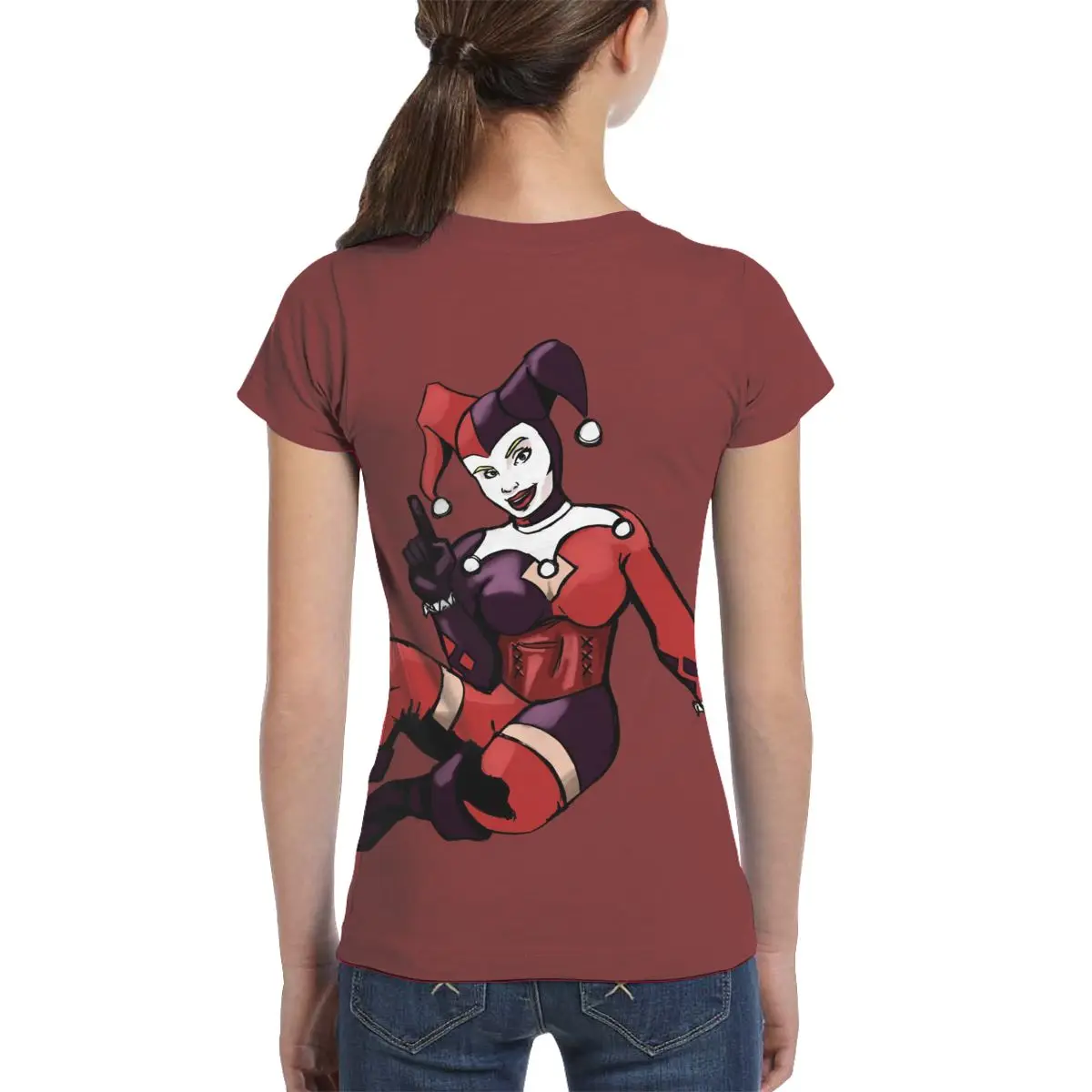 

new Hot sale / the Joker boys' short sleeve round neck fitting soft T-shirt the Joker children's girl print label casual T-shirt