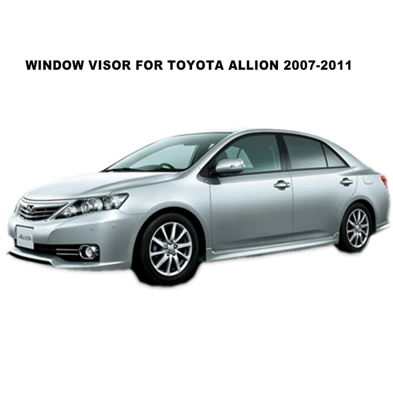

Side Window Deflector For Toyota Allion 2007 2008 2009 2010 2011 Smoke Window Visors Weathershields Wind Rain Guards SUNZ