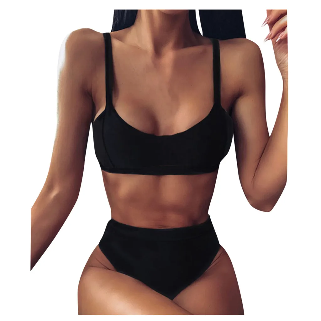 Бикини 2020 искусственная кожа леопардовой расцветки женское бикини с высоким