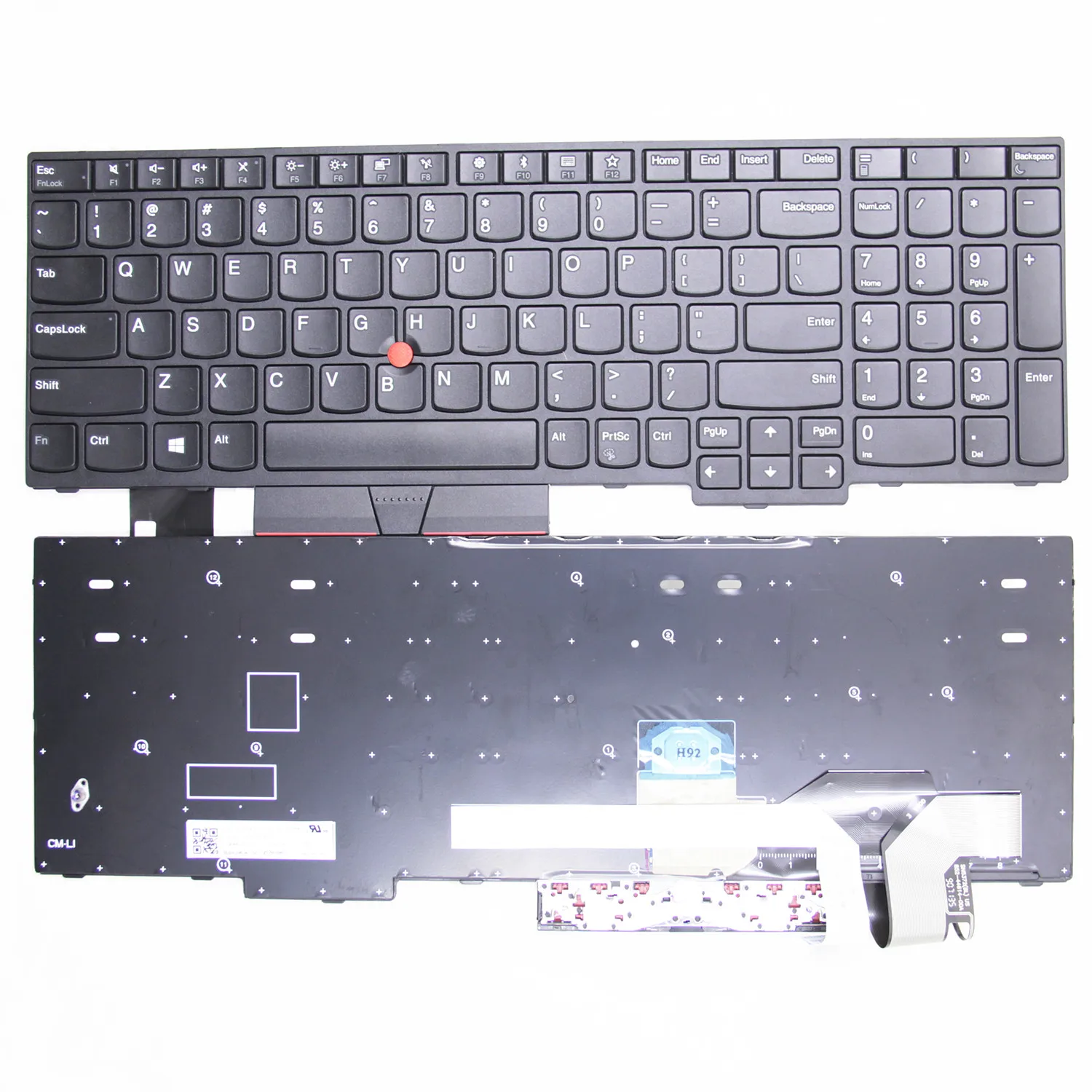 100% новая Оригинальная английская клавиатура для ноутбука Lenovo Thinkpad E580 E585 E590 E595 T590
