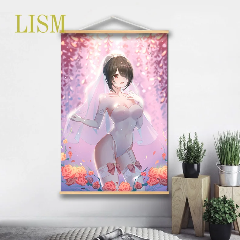 Плакат аниме Danganronpa Celestia Ludenberg Yasuhiro Taeko картина манга свиток из массива дерева с