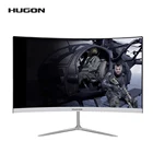 Монитор HUGON, 24 дюйма, изогнутый ЖК-экран 23,8 дюйма, для ПК, 75 Гц, 1920  1080p, HD, игровой дисплей, VGA, для интерфейса HDMI