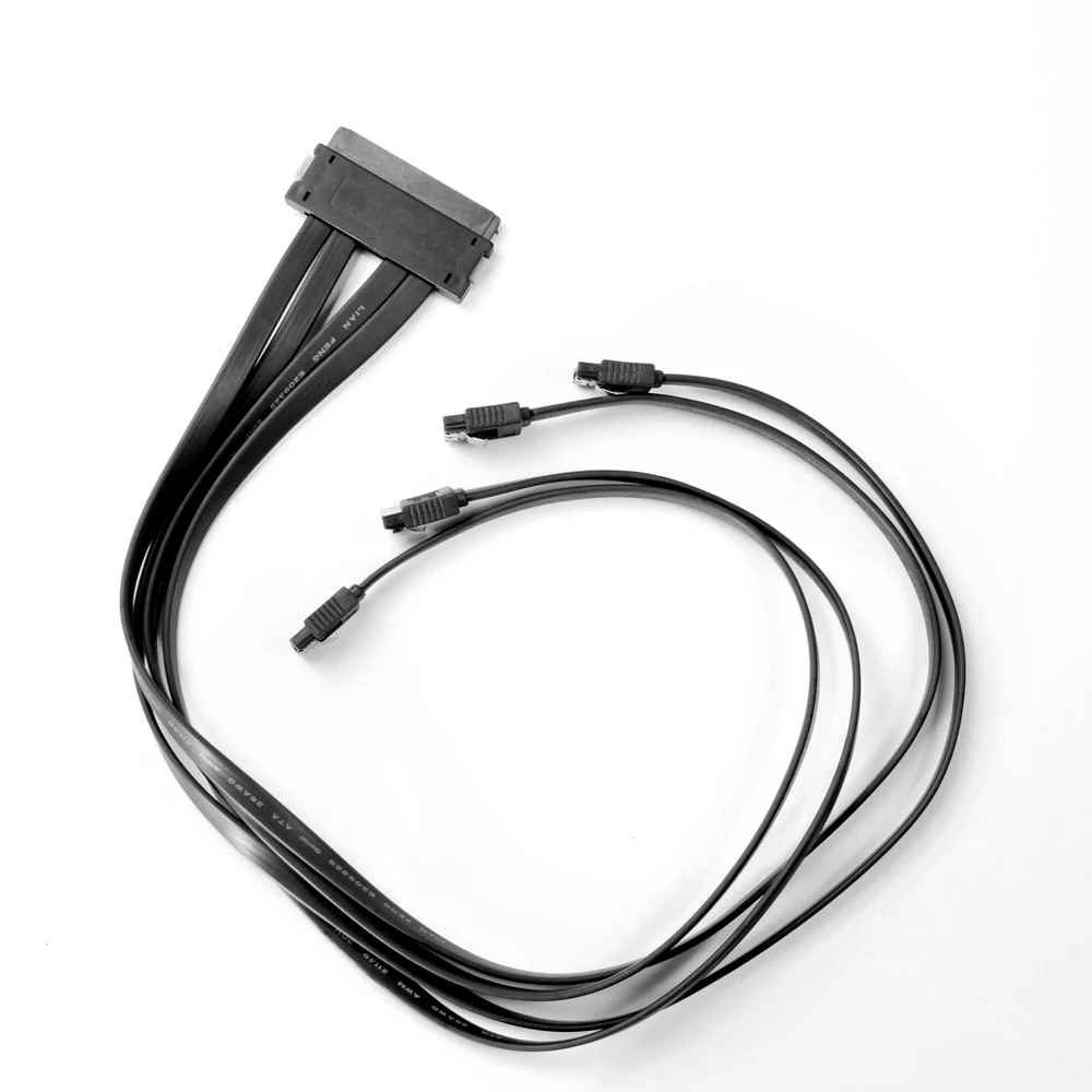 SAS SFF-8484 32Pin на 4 SATA 7Pin адаптер конвертер 1 разветвитель кабель для ПК сервера