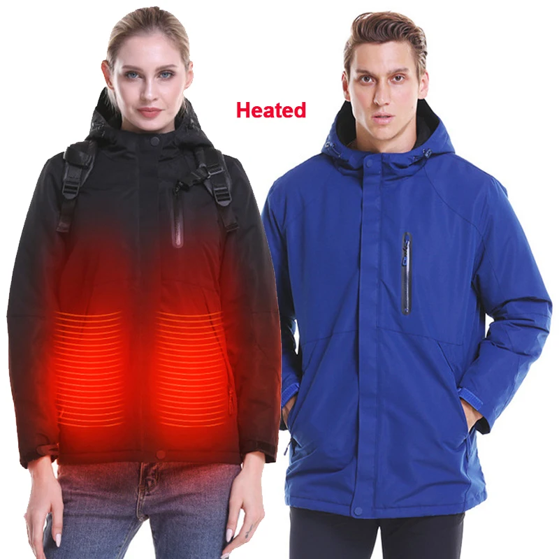 Зимнее пальто для женщин и мужчин с тепловым подогревом походный жилет USB