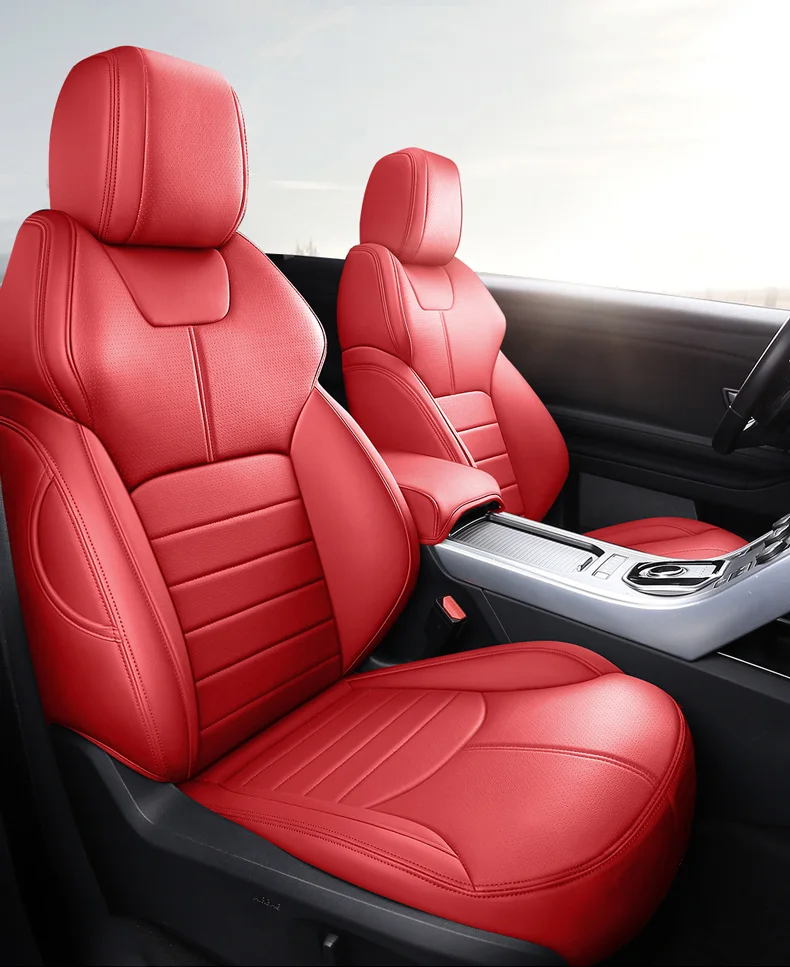 Изготовленный на заказ Чехол для автомобильного сиденья из воловьей кожи Авто Audi