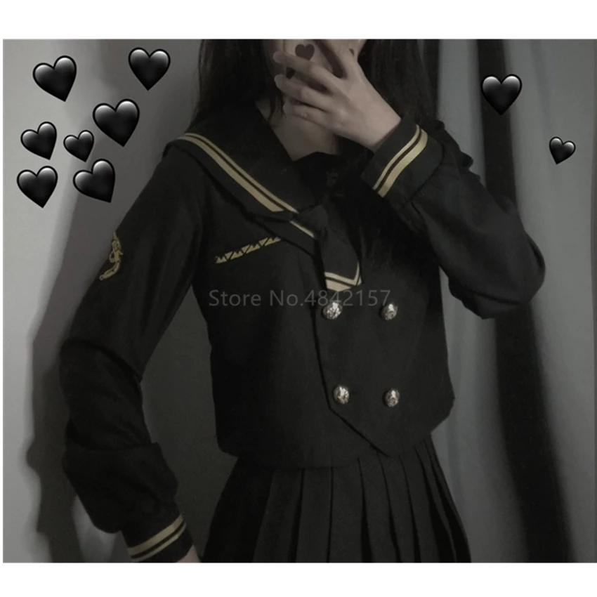 Японский плохие девчонки школьная Униформа Базовая плиссированная юбка готика