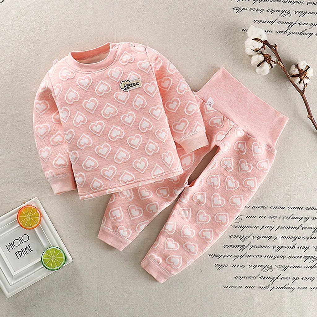 Одежда для маленьких девочек ребенок Мальчики Девочки с длинным рукавом