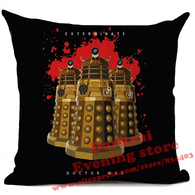 21 Наволочка для подушек Doctor Who Tardis Exterminate с принтом, подушки для дома, декор для гостиной, дивана, декоративная наволочка - Цвет: 21