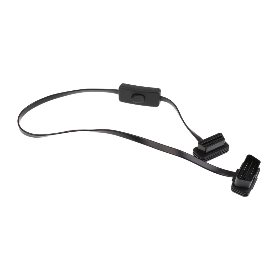 

16 Pin-код M F OBD2 шнур Диагностика расширения кабель с Мощность переключатель