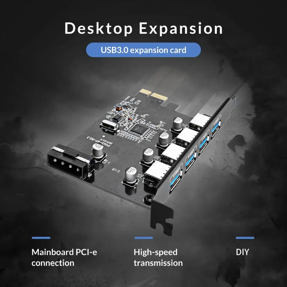 Плата расширения ORICO для настольного компьютера 4 порта USB PCI Express ноутбука
