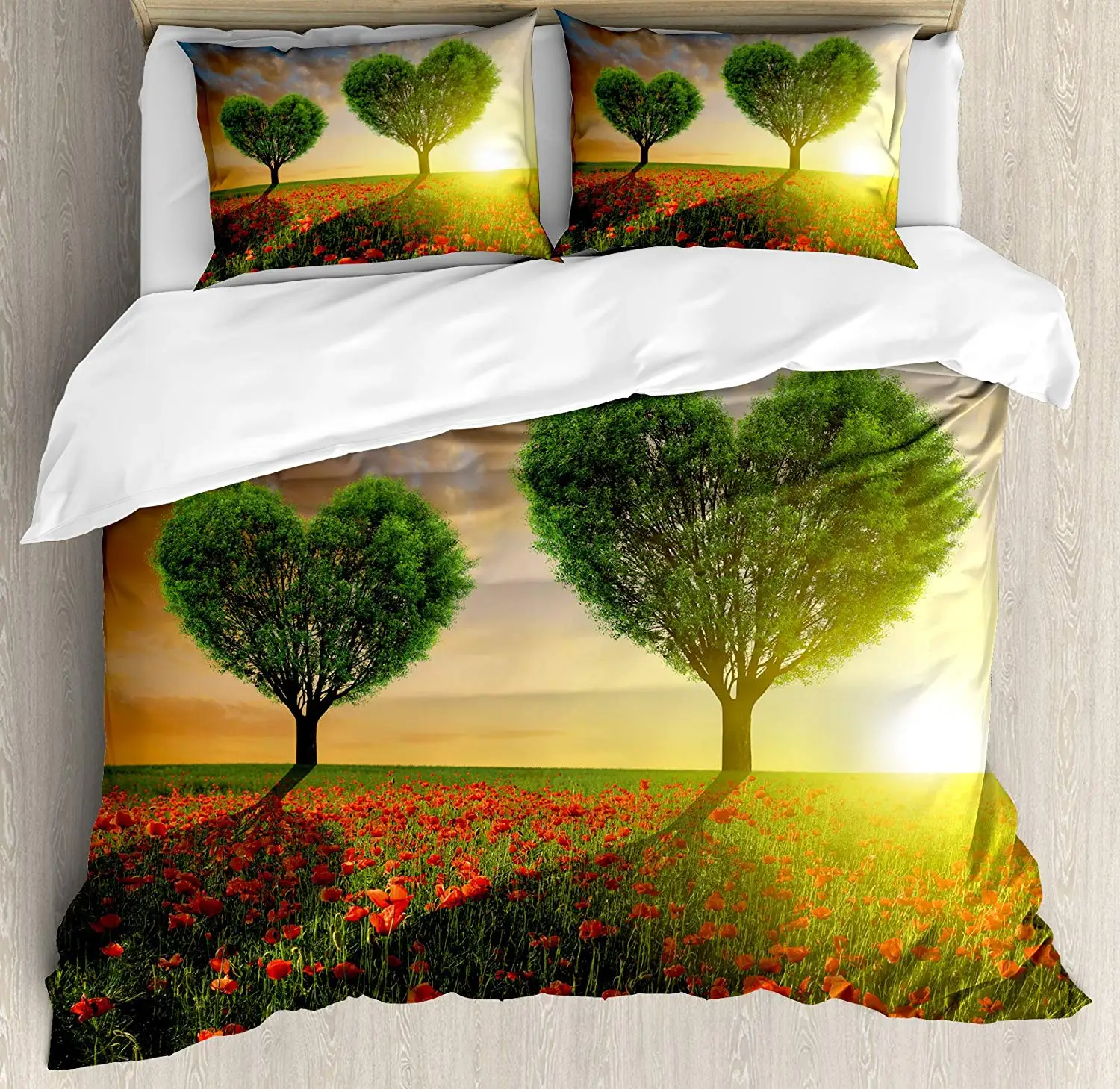 Набор пододеяльников для Дня святого Валентина комплект из 3 предметов с