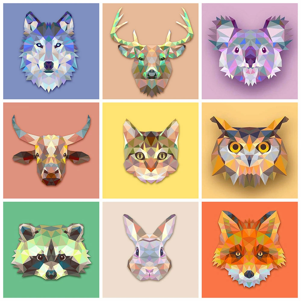 

HUACAN 5D DIY Diamond Painting New Cartoon Diamond Embroidery Animal Pictures Of Rhinestones Mosaic Sale Children's Room Decor