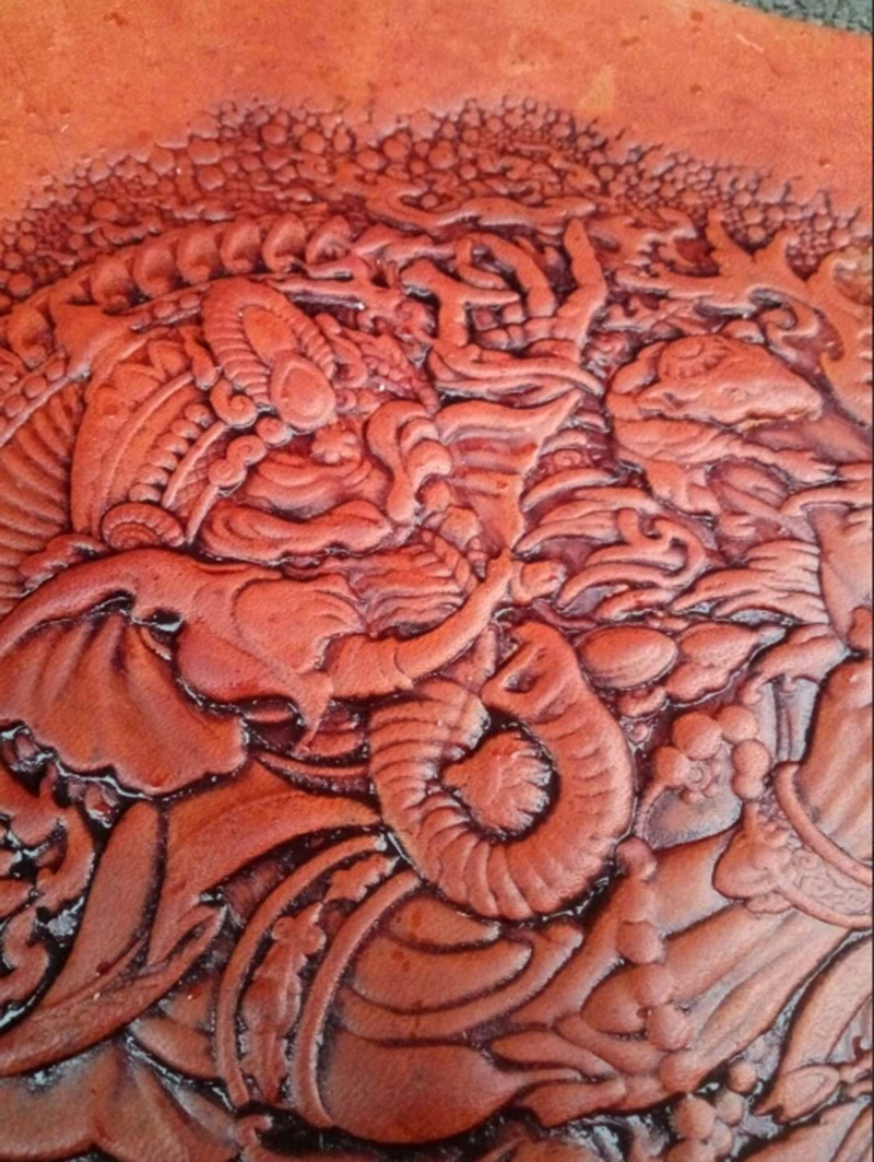 Ganesha узоры ручная работа уникальный дизайн инструменты для работы с кожей