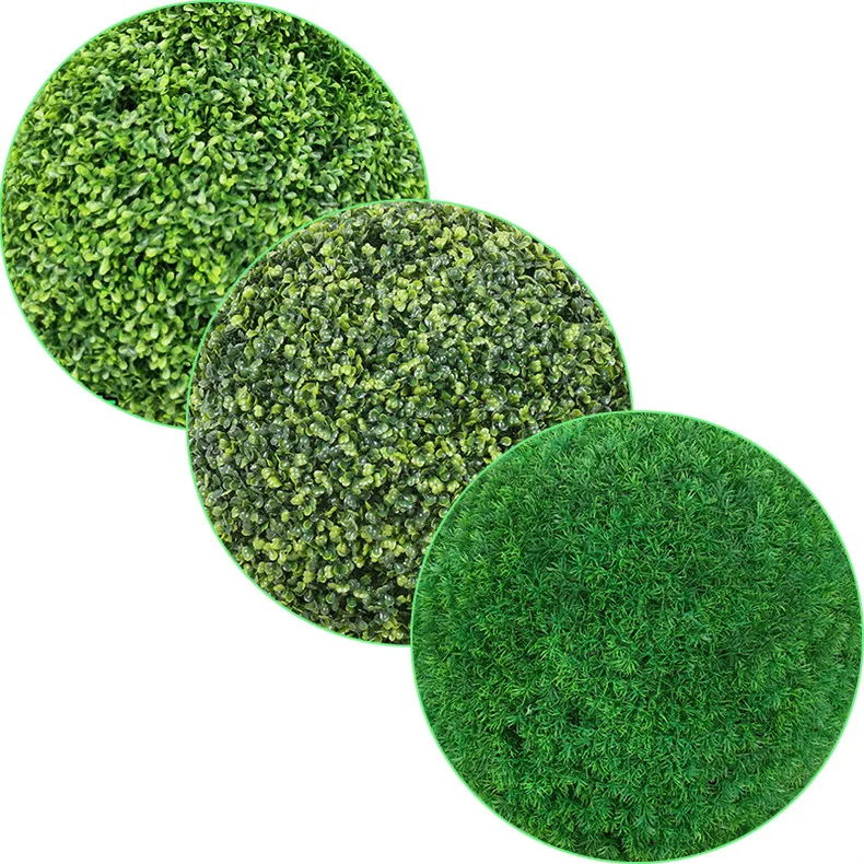 

Pretty 10-40cm Artificial Grass Topiary Balls Out/Indoor Hanging Ball For Wedding Party diy Hotel Home Yard Garden Decoration