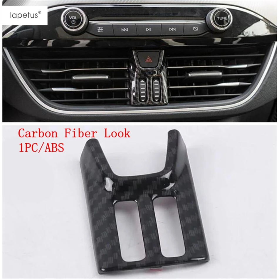 

Carbon Fiber Look Interior Refit Kit For Ford Focus 2019 - 2021 Middle Air AC Outlet Vent / Window Lift Button Panel Cover Trim