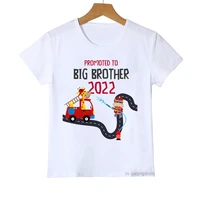 promoted to big brother 2022 kids t shirt cute boys t shirt summer short sleeve tops fashion girls t shirt hip hop toddler shirt