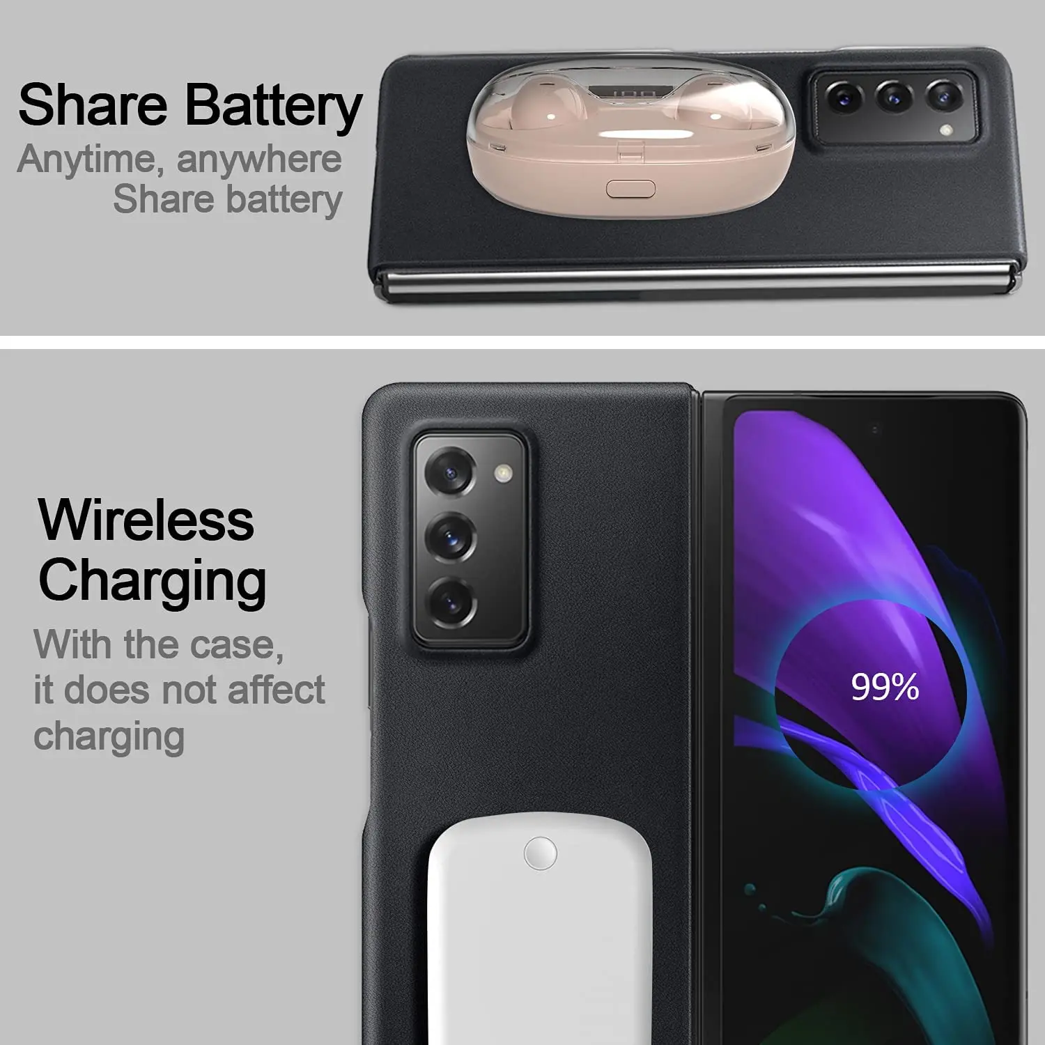 Funda Ultra delgada de cuero genuino para Samsung Galaxy Z Fold 2 5G, cubierta protectora completa para Galaxy Z Fold 2 2020 TB, edici&oacute;n limitada-3