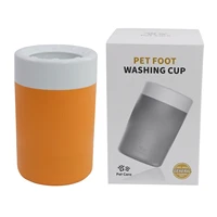 pet foot washer dog cat paw washing cup brush with removable soft fiber bristles for cleaning dirty and muddy pet puppy paw