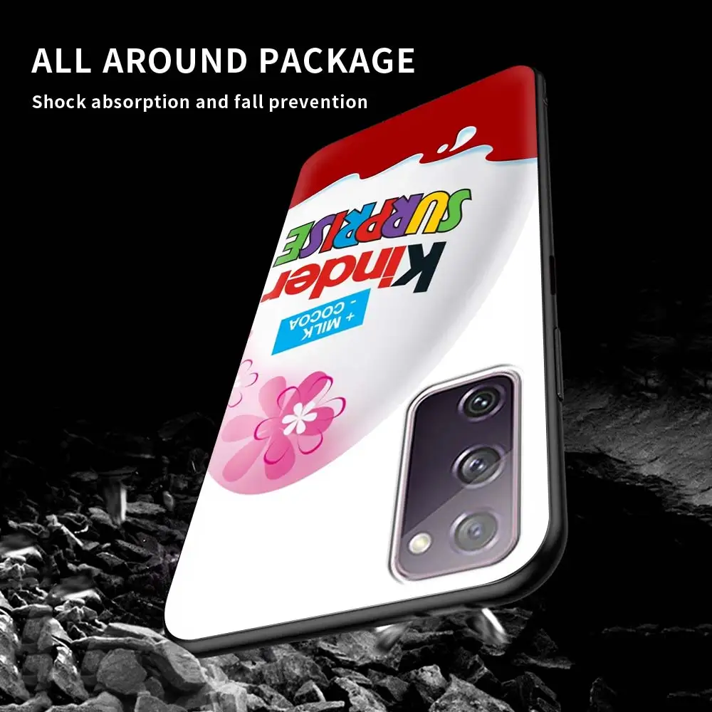 

Egg KINDER JOY Surprise Case for Samsung S20 FE S21 S10 S9 Plus S8 S10e Capas for Galaxy Note 20 Ultra 10 Lite 9 Soft Cover