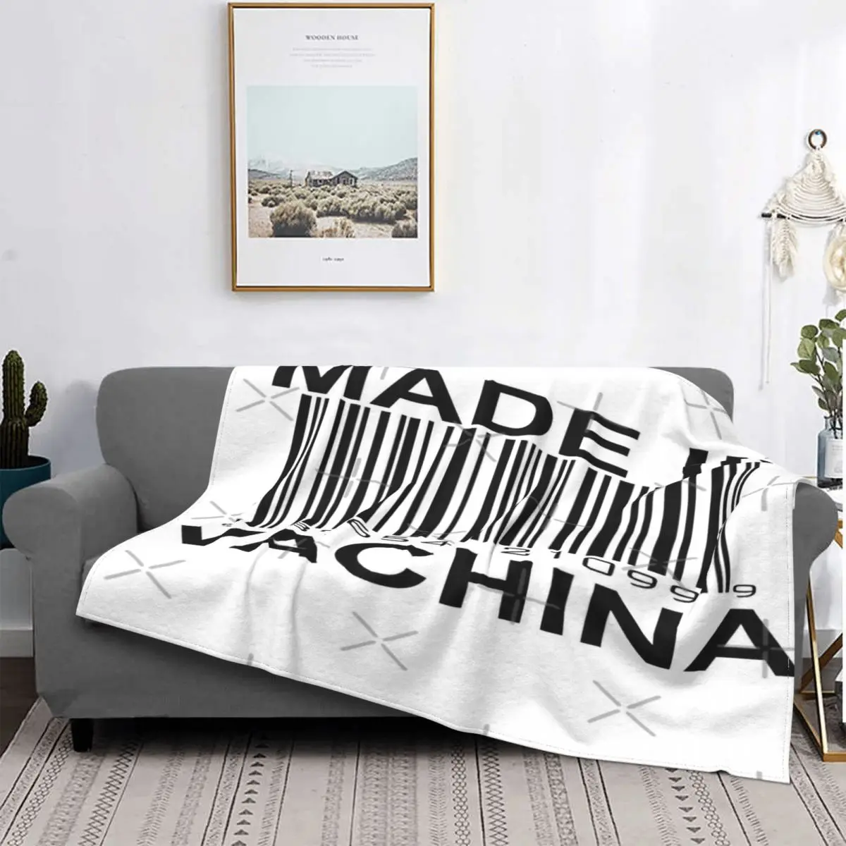

Manta de muselina a cuadros para recién nacido, cubrecama a cuadros de Anime, divertida, hecha en Vachina, 220x240