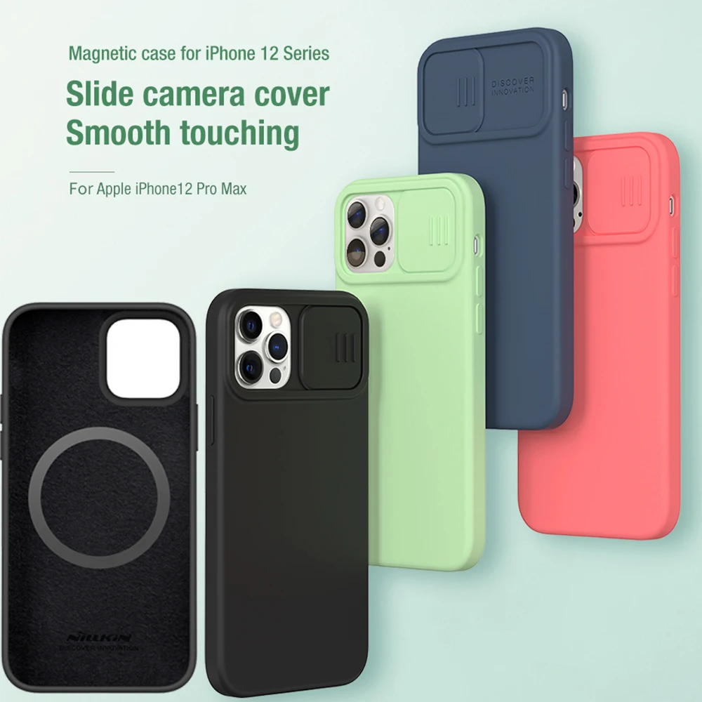 

Защитный чехол для iPhone 12 Pro Max, шелковистая Магнитная задняя крышка для iPhone 12 Pro