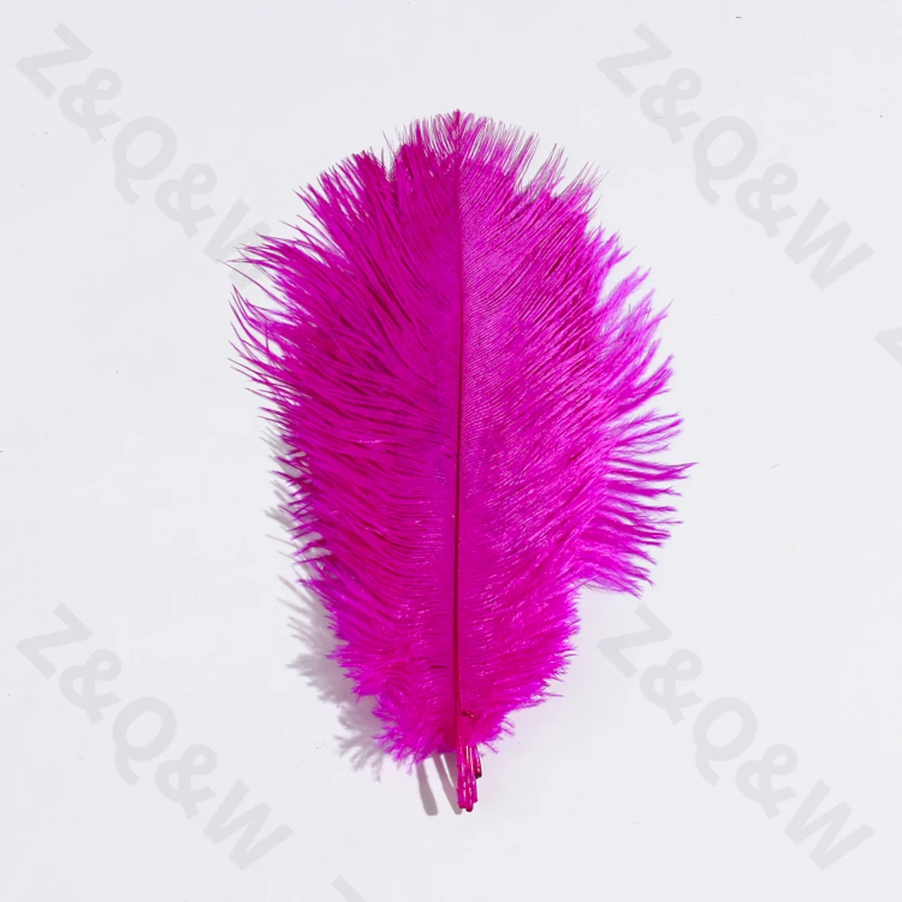 Натуральные и красивые 15-20 см (6-8 дюймов) окрашенное перо страуса сливово-красный