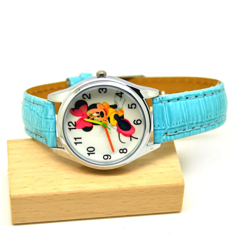 

Mickey Mouse Cartoon Wristwatch Mickey Belt Fashion Watch Children Quartz Watch Kids Watches gifts Boys Quartz Leather