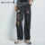 Женские рваные джинсы Weekeep, мешковатые штаны из денима с высокой талией, летние прямые джинсы в Корейском стиле, Y2k - изображение