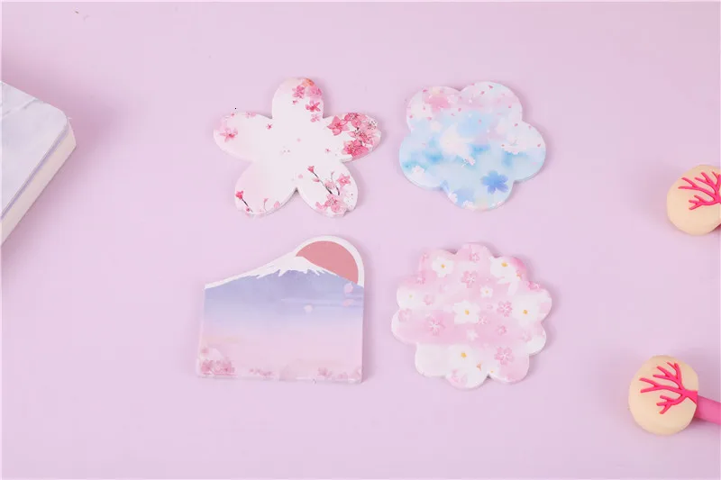30 шт. милые канцелярские блокноты листы Kawaii наклейки самоклеящиеся блокноты офисные украшения для письма Липкие заметки 02095