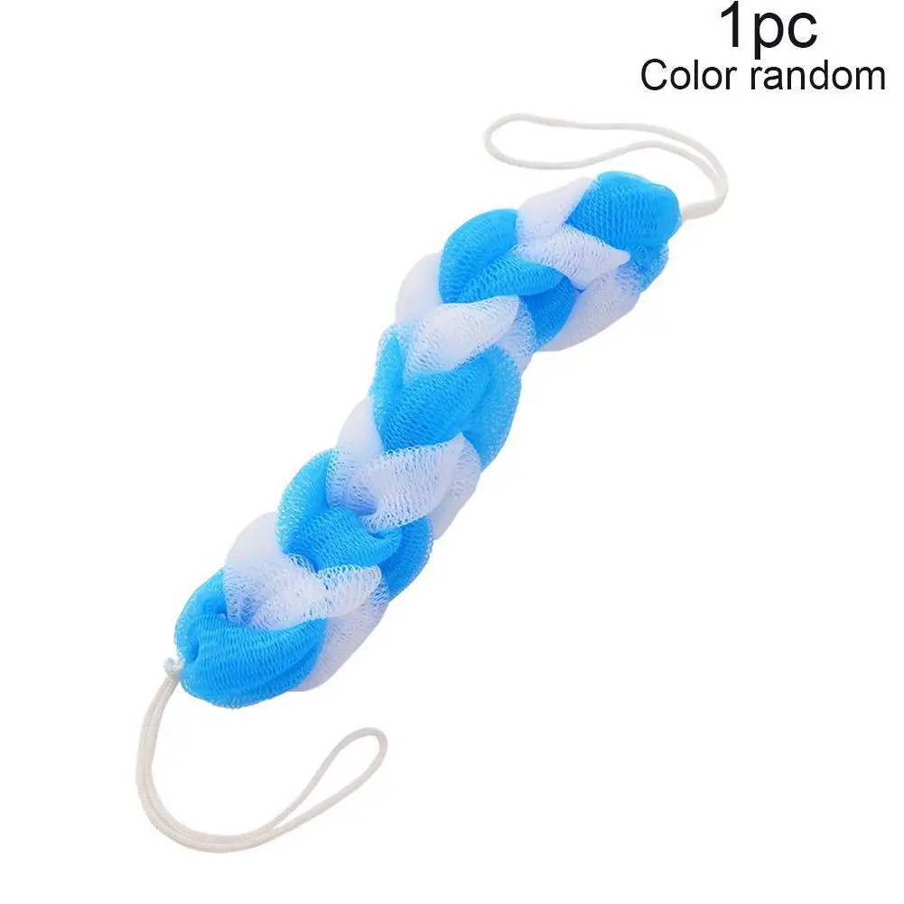 

1pc Bath Sponge Towel Rub Brush Pull Back Strip Rub Tools Cleaning Wash Mesh Shower Sponge Back Body Bathroom Belt Q6W8