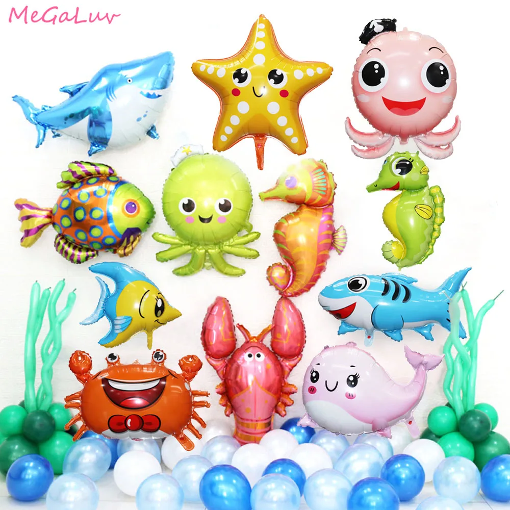 

Cute Fish Octopus Sea Animal Foil Balloons Kids Gifts Ocean Theme Birthday Party Decorations Helium Globos Baby Shower Supplies