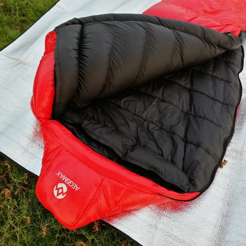 

AEGISMAX C500/C700 Silk Cotton Duck Down Autumn Winter Sleeping Bag Adult Outdoor Camping Thick Warm Long Nylon Bag