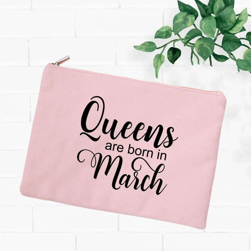 Косметичка Queen Born In March Girl женская косметичка дорожный органайзер для туалетных