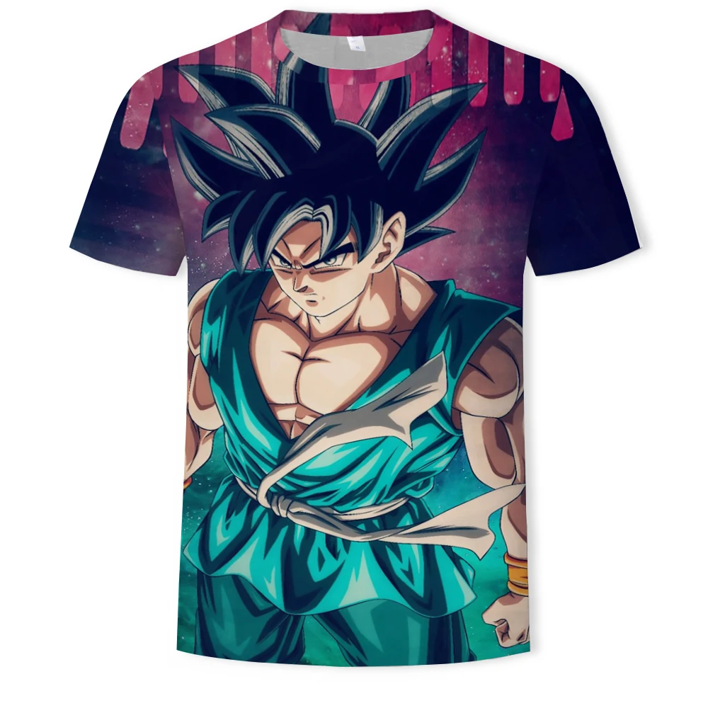 

Anime characters men and women fashion Wukong personality casual streetwear loose O-neck T-shirt 3D printing short sleeves