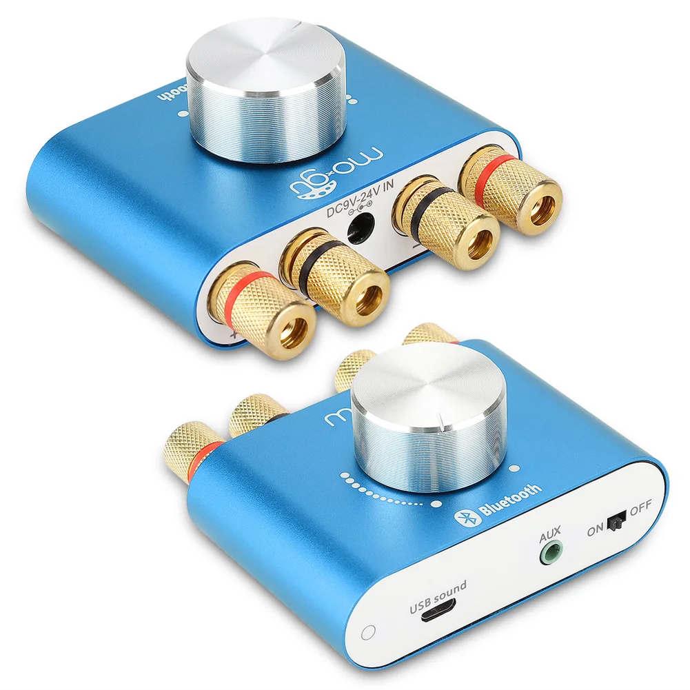 

EU Plug 110-240V 100W F900 Mini Bluetooth Power Digital HiFi Amplifier Stereo Audio Player Support AUX/USB/BT Input