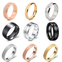 european and american simple trend mens rings glossy titanium steel stainless steel ring factory direct sales