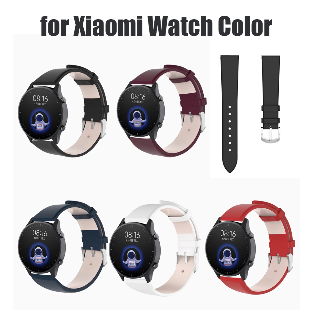 

Leather Watchbands for Xiaomi Watch Color Straps Bands Correa de reloj bracelet de montre pulseira pasek do zegarka cinturino