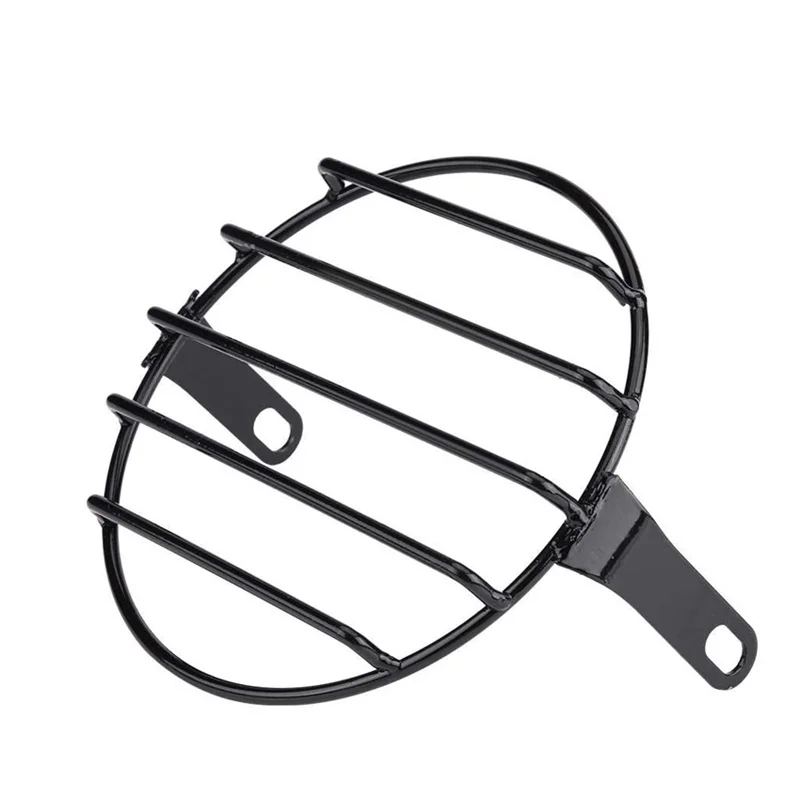 

7-дюймовая универсальная защитная крышка для мотоциклетной фары Harley-Davidson, винтажная Сетчатая Маска для мотоциклетного гриля с боковым креплением сетка маска винтажный протектор сетка протектор защита крышки ламп